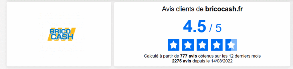 Avis Brico Cash